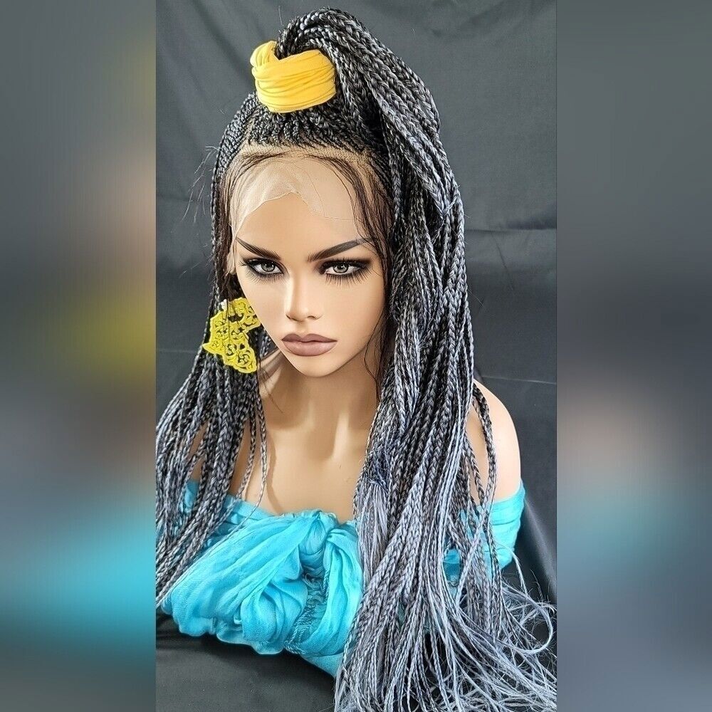 Braided wig 100% handmade, ombre wig, NWT exotic colors absolutely gorgeous - Picture 4 of 15